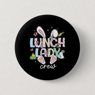Chapa Redonda De 5 Cm Almuerzo Lady Crew Funny Lunch Lady Cafeteria Pasc