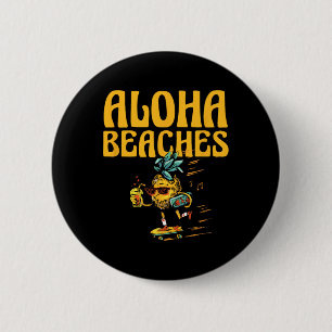 Chapa Redonda De 5 Cm Aloha Bebe Piña Enamorada Fruta Tropical