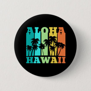 Chapa Redonda De 5 Cm Aloha Hawái