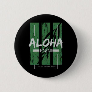 Chapa Redonda De 5 Cm Aloha Hawái Surfing Sunset Beach 