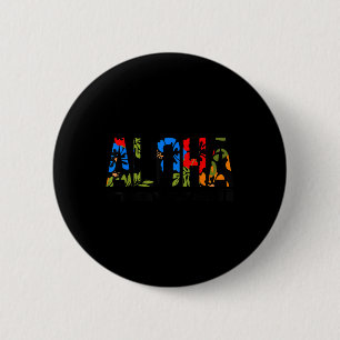 Chapa Redonda De 5 Cm Aloha Hawaiian Flores Hawaii Funny Surf