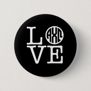 Chapa Redonda De 5 Cm Alpha Chi Omega Amor