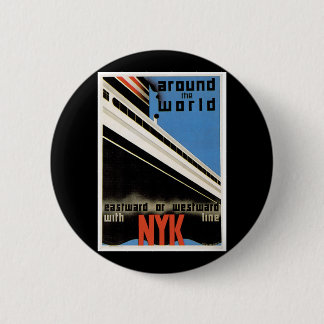 Chapa Redonda De 5 Cm Alrededor del mundo con NYK