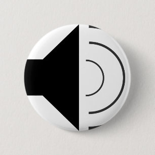 Chapa Redonda De 5 Cm Altavoz de volumen