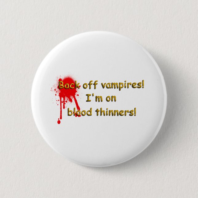 Chapa Redonda De 5 Cm Alucinaciones de sangre (Anverso)