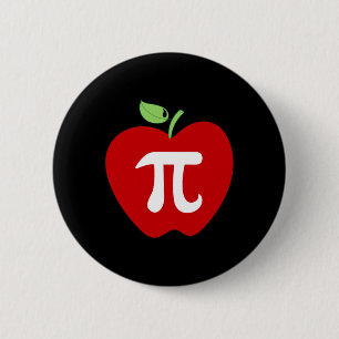 Chapa Redonda De 5 Cm Alumno de Apple Pi Apple Pie Food Lover Math