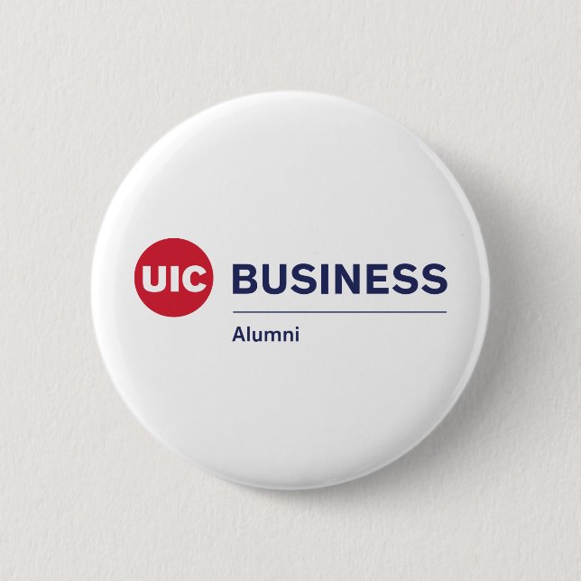 Chapa Redonda De 5 Cm  Alumnos de negocios de la UIC (Anverso)