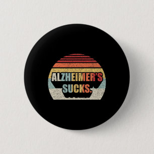 Chapa Redonda De 5 Cm Alzheimers retro Awaren por enfermedad de Alzheime