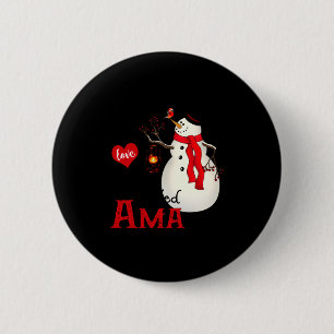 Chapa Redonda De 5 Cm Ama Muñeco De Nieve Navidad Feliz Familia Nuevo Mu