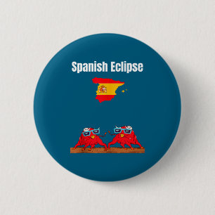 Chapa Redonda De 5 Cm Amante de los eclipses solares de España Diseño de