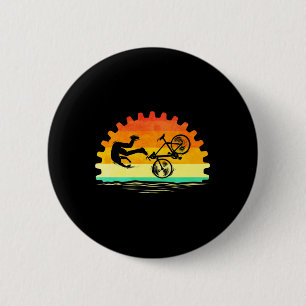 Chapa Redonda De 5 Cm Amante del ciclismo Ciclo divertido para bicicleta