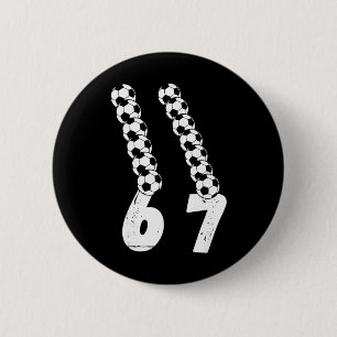 Chapa Redonda De 5 Cm Amante Divertido del Fútbol 6 7 Meme Fútbol Lengua