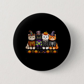 Chapa Redonda De 5 Cm Amantes de gatos Kawaii Halloween adorables gatito