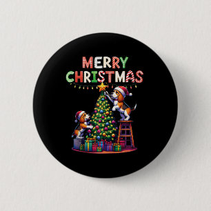 Chapa Redonda De 5 Cm Amantes de los animales mascotas Xmas Perros Beagl
