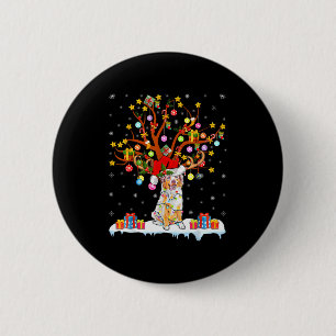 Chapa Redonda De 5 Cm Amantes de los Perros Navidad Fea Pastor Australia