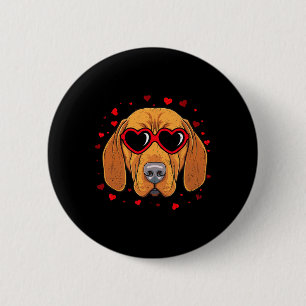 Chapa Redonda De 5 Cm Amantes de perros lindos corazón de San Valentín V