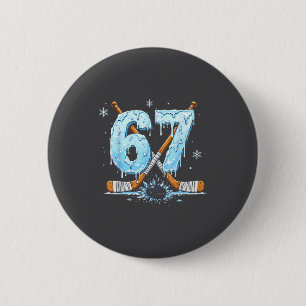 Chapa Redonda De 5 Cm Amantes del patinaje número seis 7 goteo hockey 6