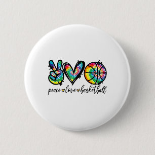 Chapa Redonda De 5 Cm Amantes del Sketll Peace Love Tie Dye Cute Sketll