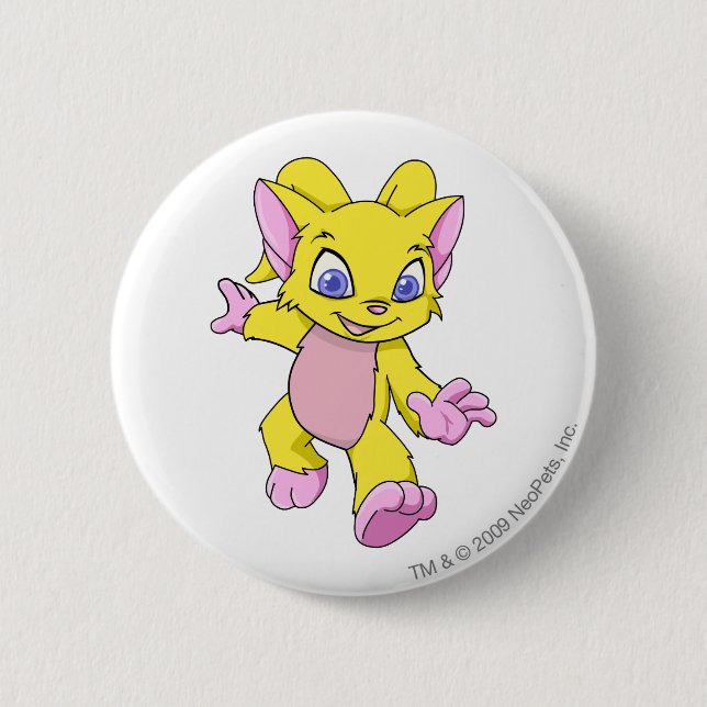 Chapa Redonda De 5 Cm Amarillo de Acara (Anverso)