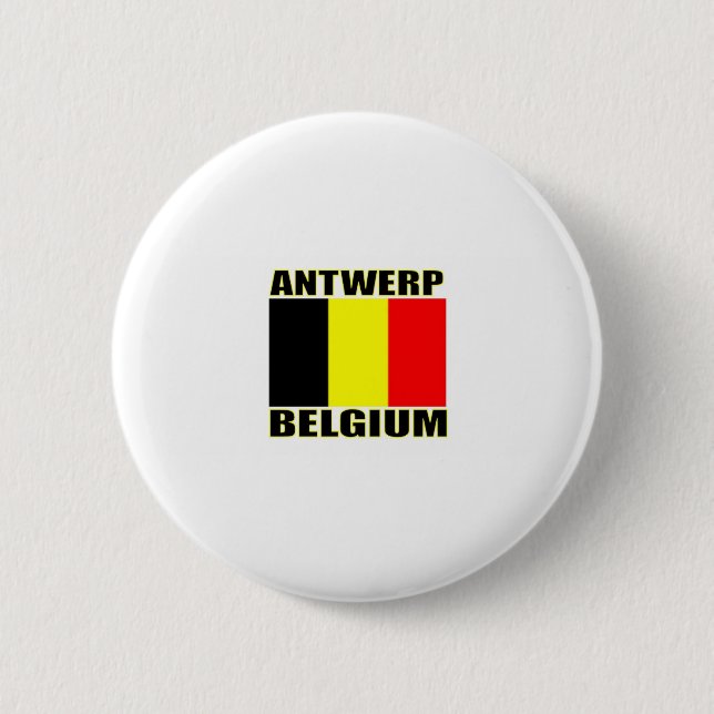 Chapa Redonda De 5 Cm Amberes, Bélgica (Anverso)