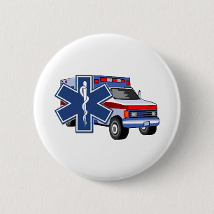 Chapa Redonda De 5 Cm Ambulancia del ccsme