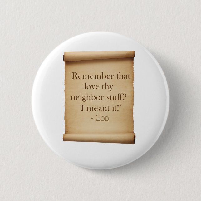 Chapa Redonda De 5 Cm ame a thy vecino (Anverso)