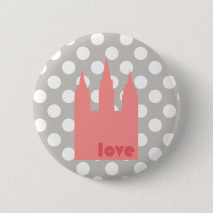 Chapa Redonda De 5 Cm Ame el perno del templo