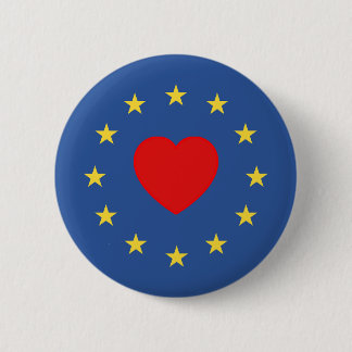 Chapa Redonda De 5 Cm ame la insignia del eu