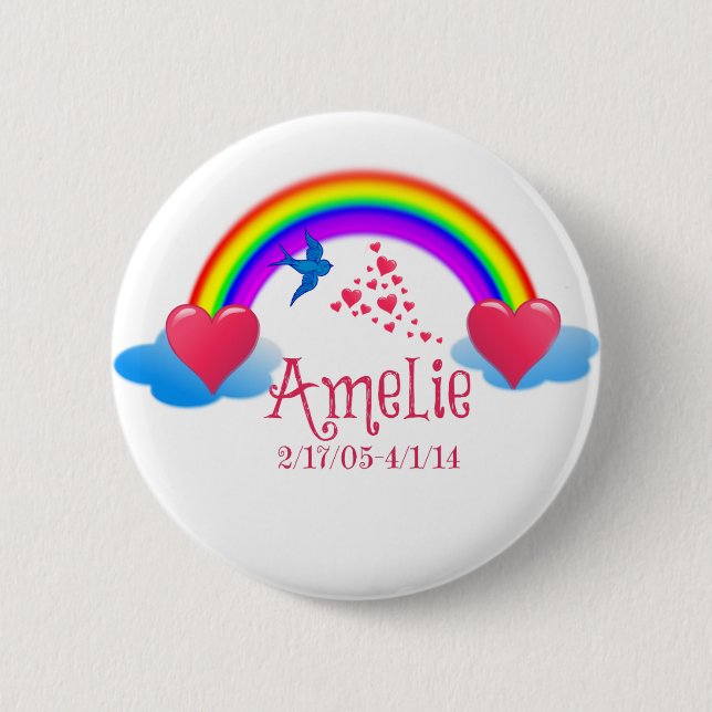 Chapa Redonda De 5 Cm Amelie (Anverso)