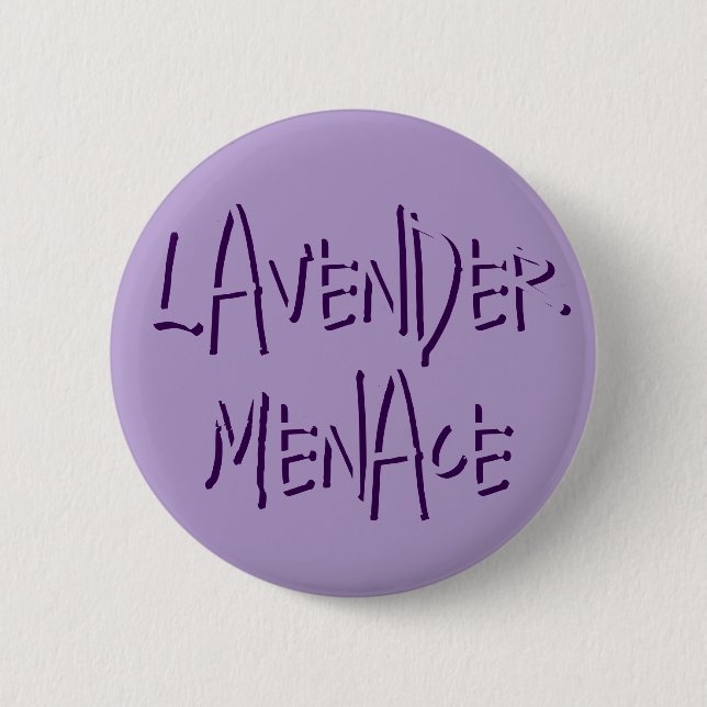 Chapa Redonda De 5 Cm Amenaza Lavanda (Anverso)