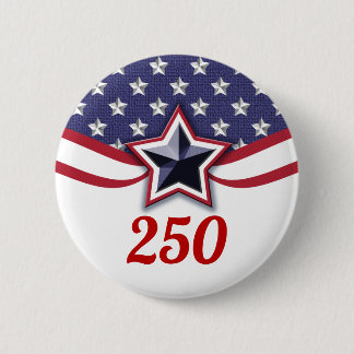 Chapa Redonda De 5 Cm America 250 Stars Stripes Design