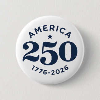 Chapa Redonda De 5 Cm America 250 Years of Freedom Celebration Minimal