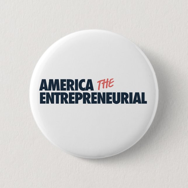 Chapa Redonda De 5 Cm America the Entrepreneurial Button (Anverso)