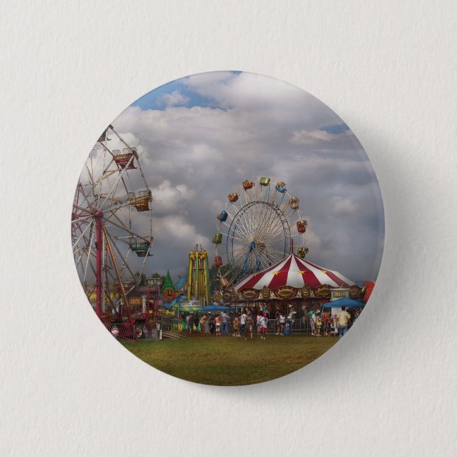 Chapa Redonda De 5 Cm Americana - carnaval que viaja (Anverso)