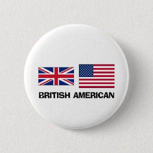 Chapa Redonda De 5 Cm Americano británico