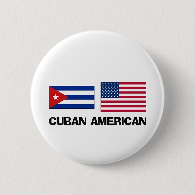 Chapa Redonda De 5 Cm Americano cubano (Anverso)