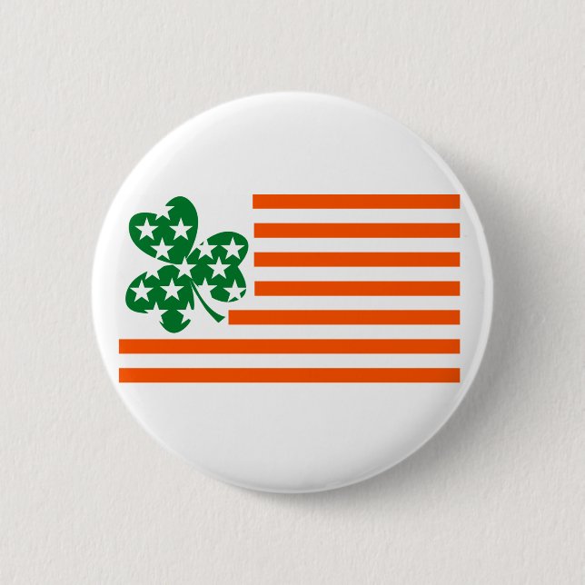 Chapa Redonda De 5 Cm Americano irlandés (Anverso)