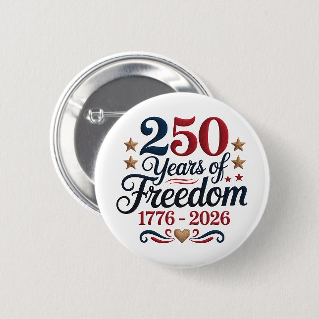 Chapa Redonda De 5 Cm America's 250th Anniversary Americana (Anverso y reverso)