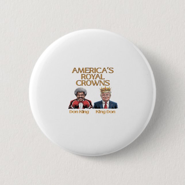 Chapa Redonda De 5 Cm America's Crowns And Don Graphic (Anverso)
