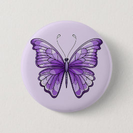 Chapa Redonda De 5 Cm Amethyst Wings