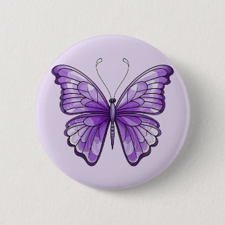 Chapa Redonda De 5 Cm Amethyst Wings