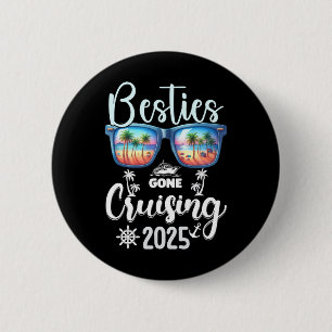 Chapa Redonda De 5 Cm Amigas de crucero 2025 Chicas mujeres coincidentes