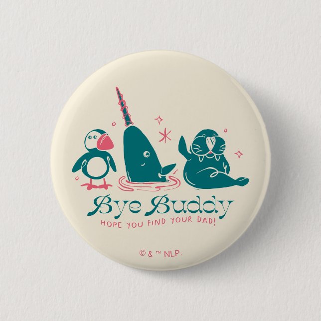 Chapa Redonda De 5 Cm Amigos Animales - Adiós, Buddy, espero que encuent (Anverso)