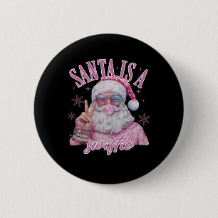 Chapa Redonda De 5 Cm Amigos favoritos Swifty Merry Christmas Groovy Xma