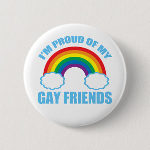Chapa Redonda De 5 Cm Amigos gay