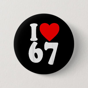 Chapa Redonda De 5 Cm Amo 67 Meme Seis Siete Parejas Coincidentes Valent