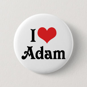 Chapa Redonda De 5 Cm Amo a Adam