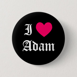 Chapa Redonda De 5 Cm Amo A Adam