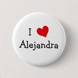 Chapa Redonda De 5 Cm Amo a Alejandra