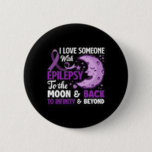 Chapa Redonda De 5 Cm Amo A Alguien Con Epilepsia Apoyar La Epilepsia De